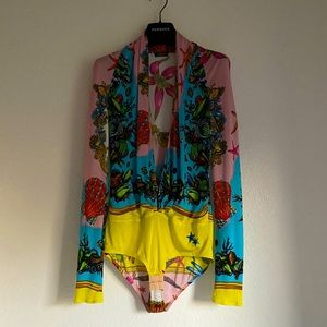 Authentic Versace Trésor de la Mer print bodysuit